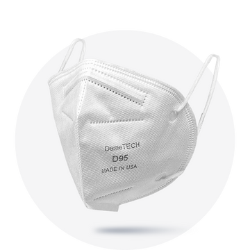 D95, White, Particulate Respirator, Fold Style with White Earloops, (Box of 20)
